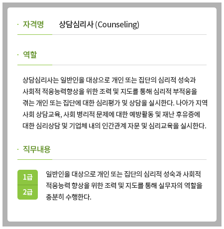 상담심리사